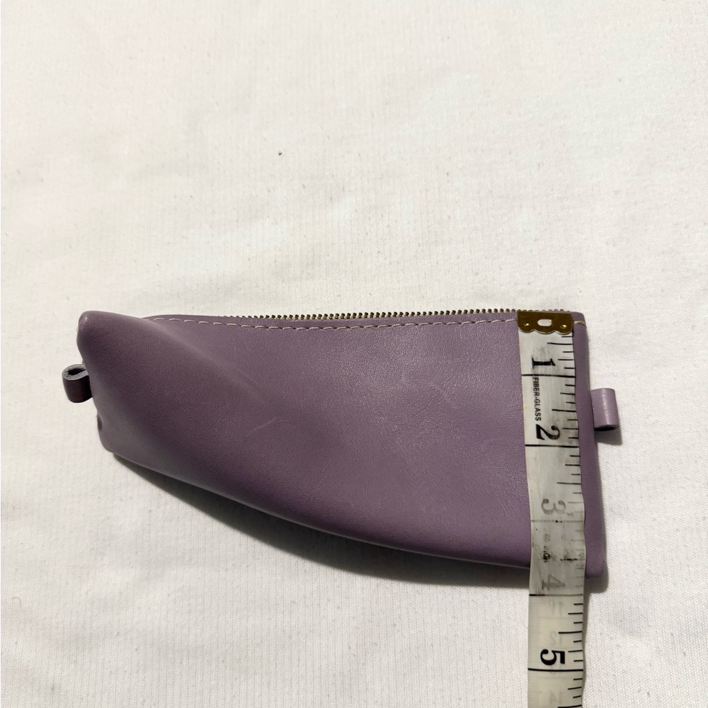 Portland Leather “Alpine” Zipper Pouch Purple - Picture 8 of 8